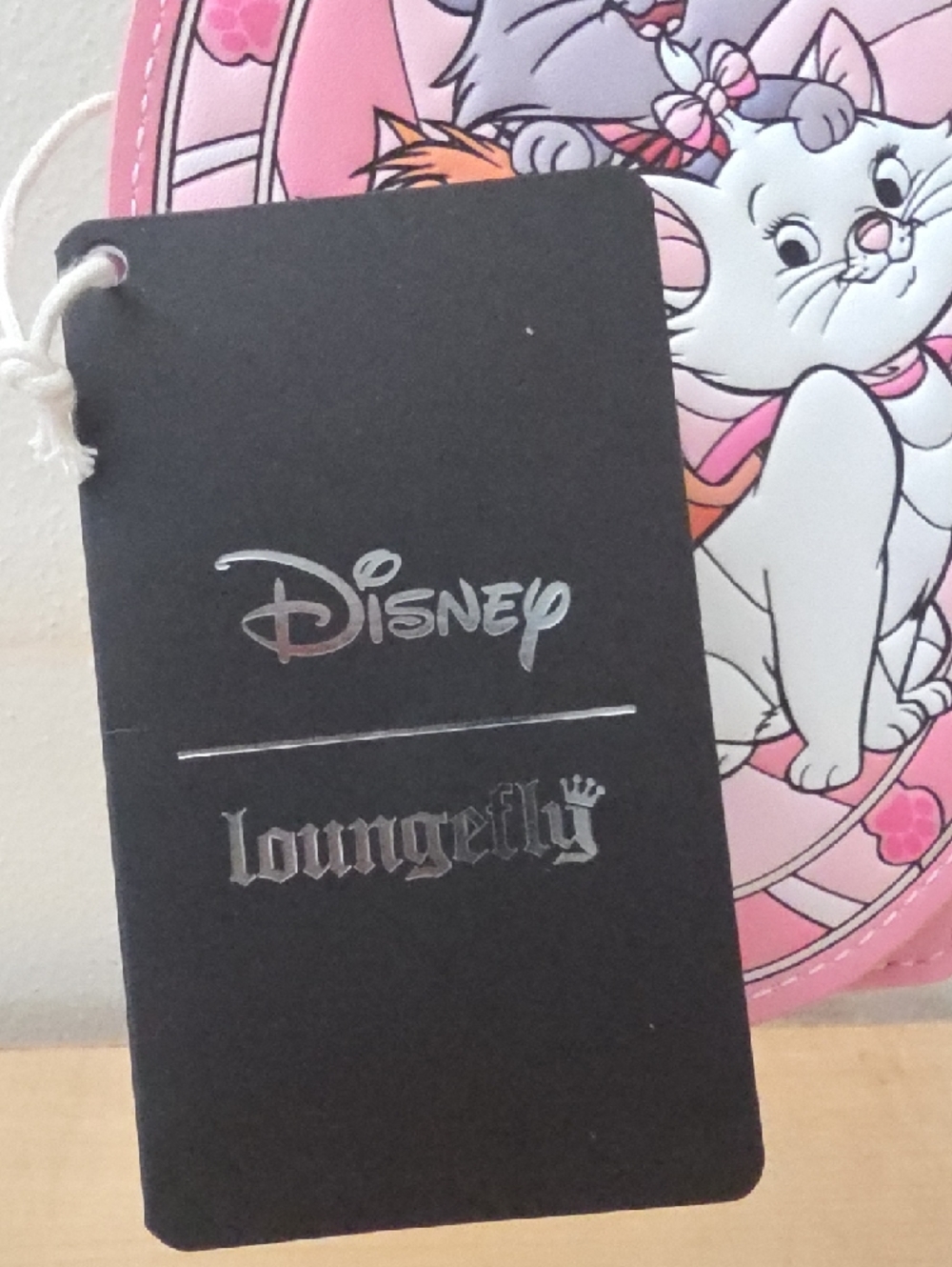 Loungefly Pink Aristocats Trio Oval Zipper Wallet. Stained Glass Web Exclusive - Picture 2 of 4